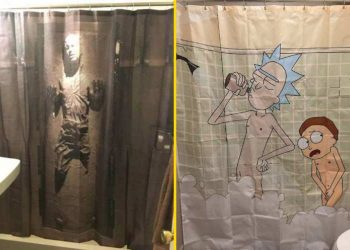 Необычные занавески для душа, которые действительно преображают ванную комнату (28 фото)