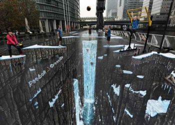 Самые большие 3D-рисунки на асфальте