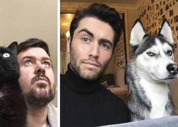 Флешмоб, который покоряет сердца. Домашние питомцы копируют выражения лиц своих хозяев