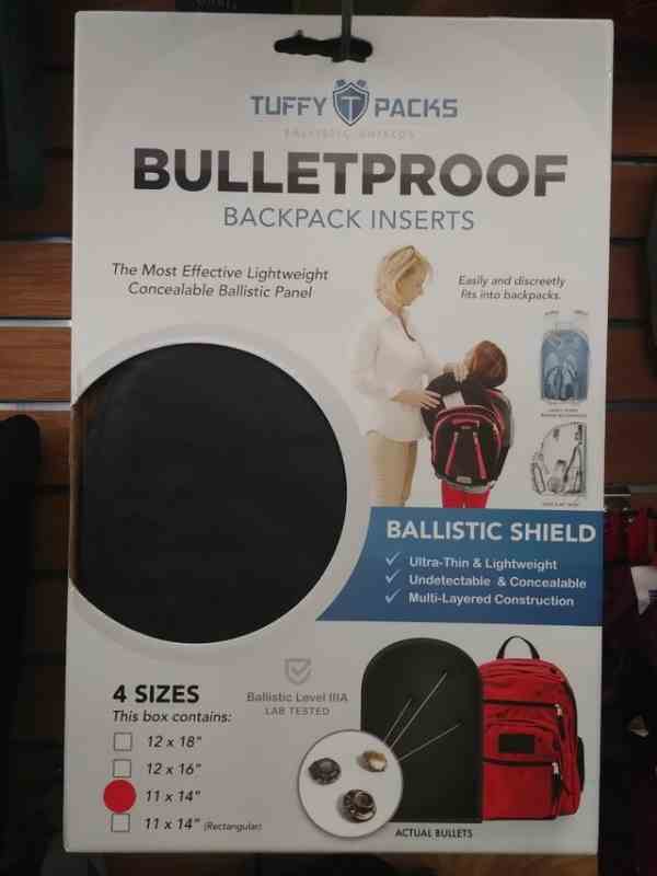 Пуленепробиваемый щит для школьного рюкзака