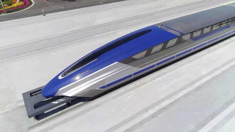 Прототип китайского поезда на магнитной подушке
